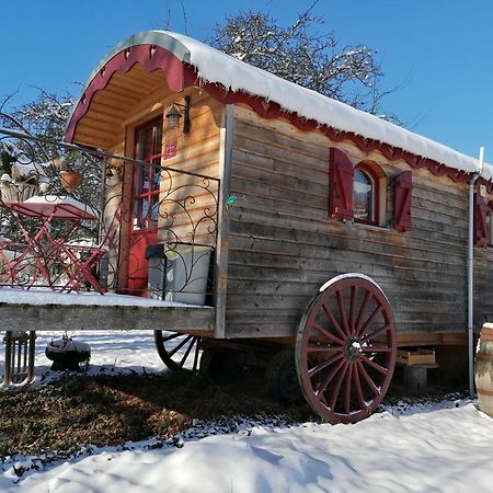 Saint-Michel-sur-Meurthe Roulotte Le Temps De Rever B&B 외부 사진